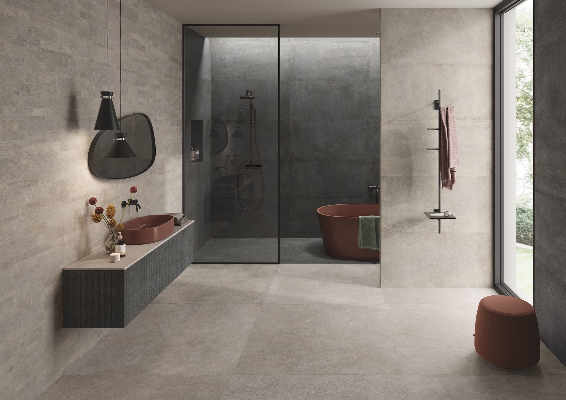 Carrelage salle de bain élégant et moderne